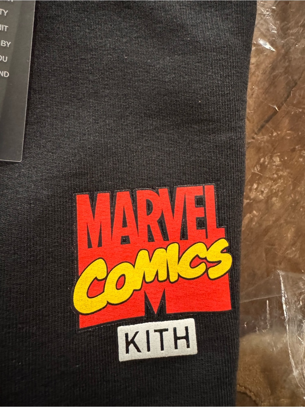 Kith x Marvel Clash Vintage Nelson Crewneck Sweatshirt Black Medium NWT